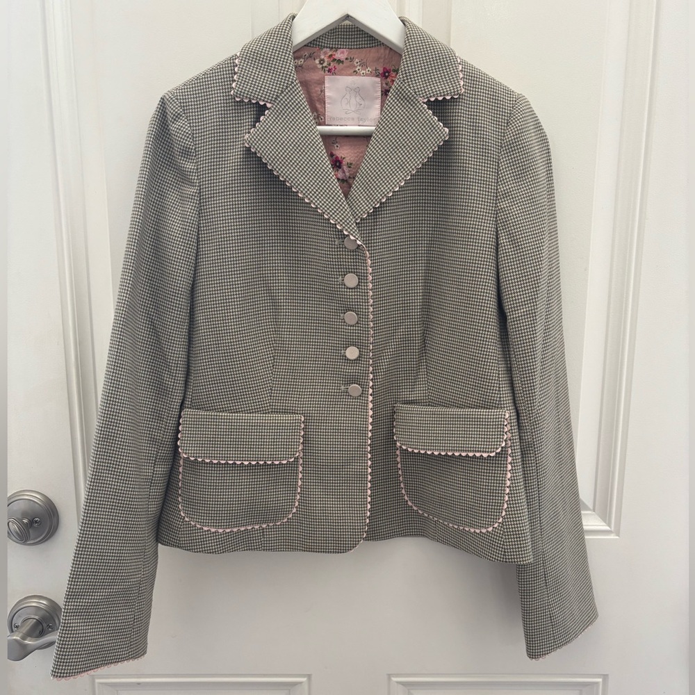 Rebecca Taylor Houndstooth Blazer 6
